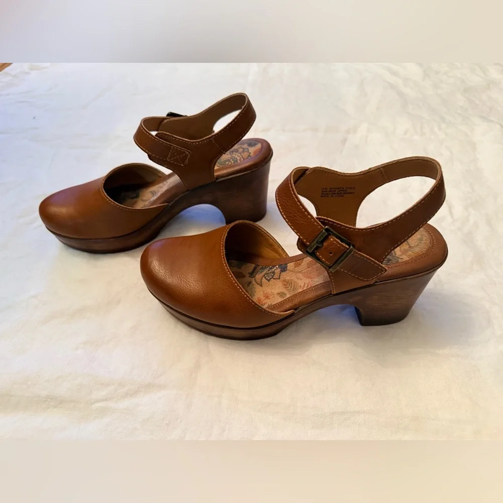 boc Tan Leather Women's Mules - Picture 3 of 6